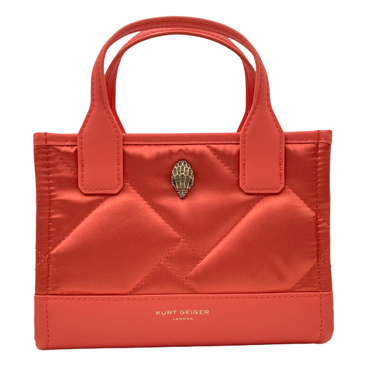 Kurt Geiger London Extra Small Recycled Square Shopper Tote Bag - Salmon