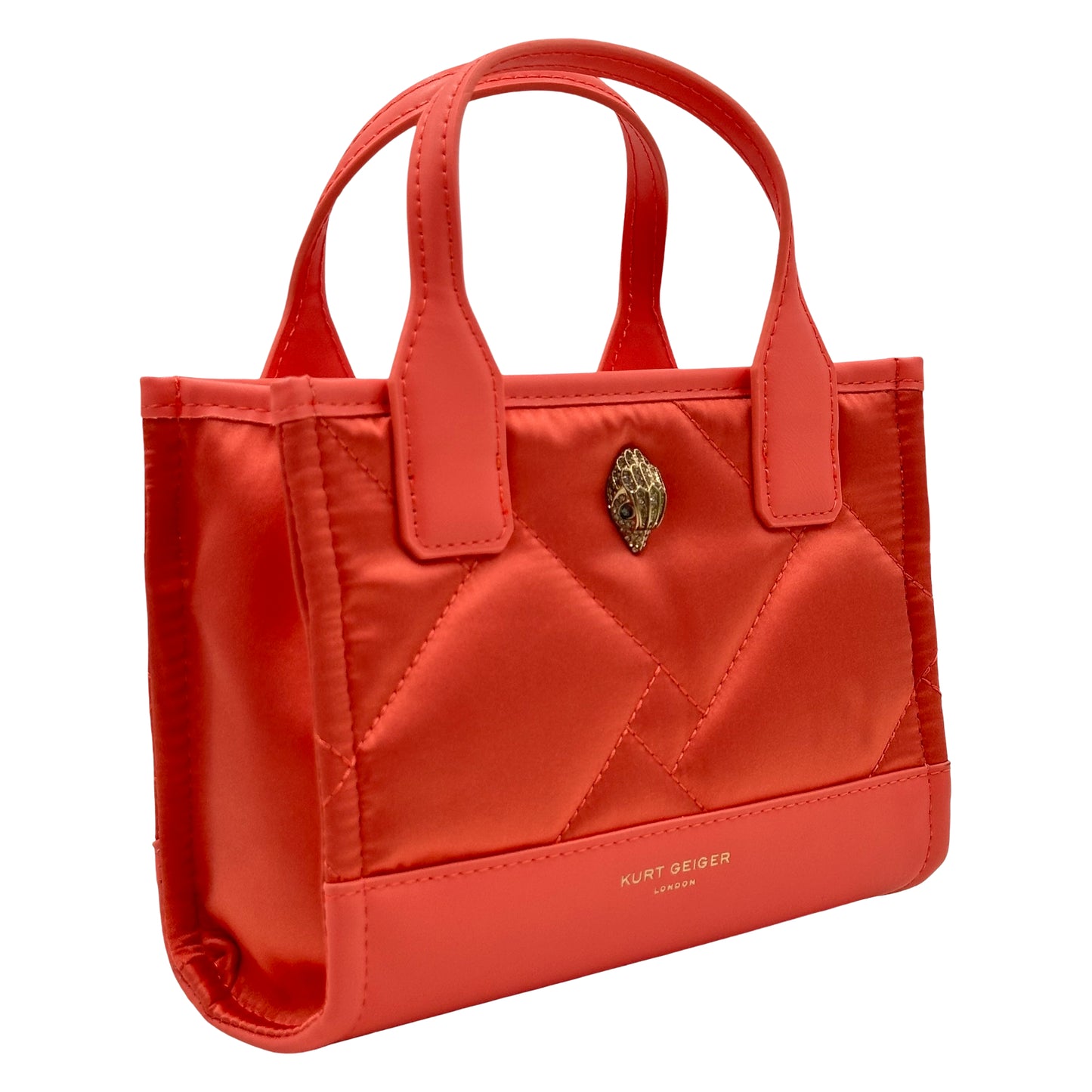 Kurt Geiger London Extra Small Recycled Square Shopper Tote Bag - Salmon