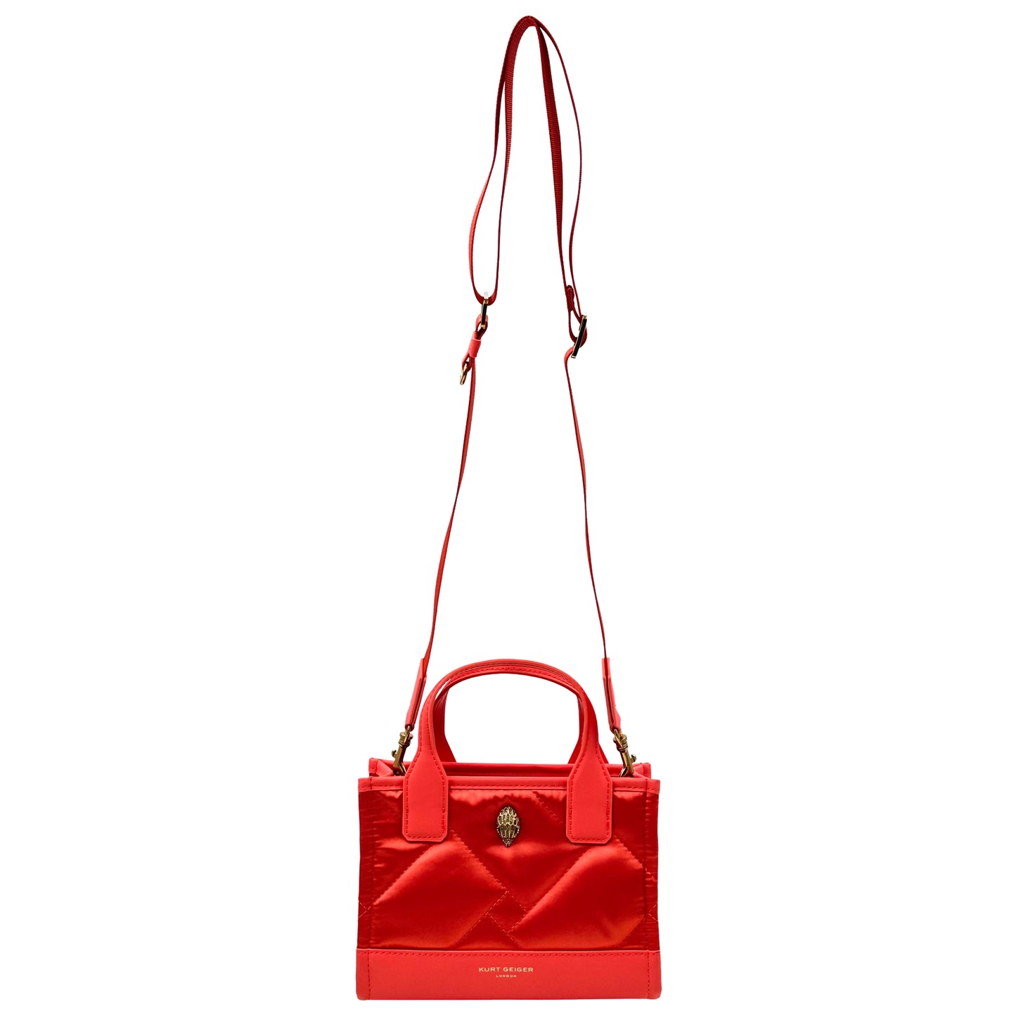 Kurt Geiger London Extra Small Recycled Square Shopper Tote Bag - Salmon