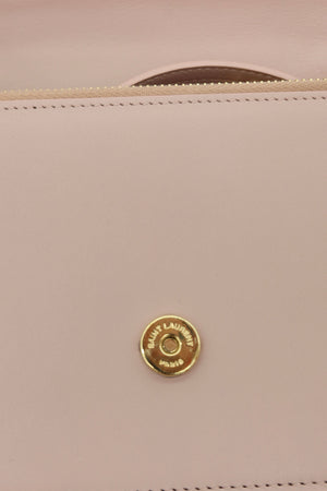 Saint Laurent Kate Tassel Wallet on Chain Pale Pink Leather Crossbody Clutch Bag - www.unoo.com