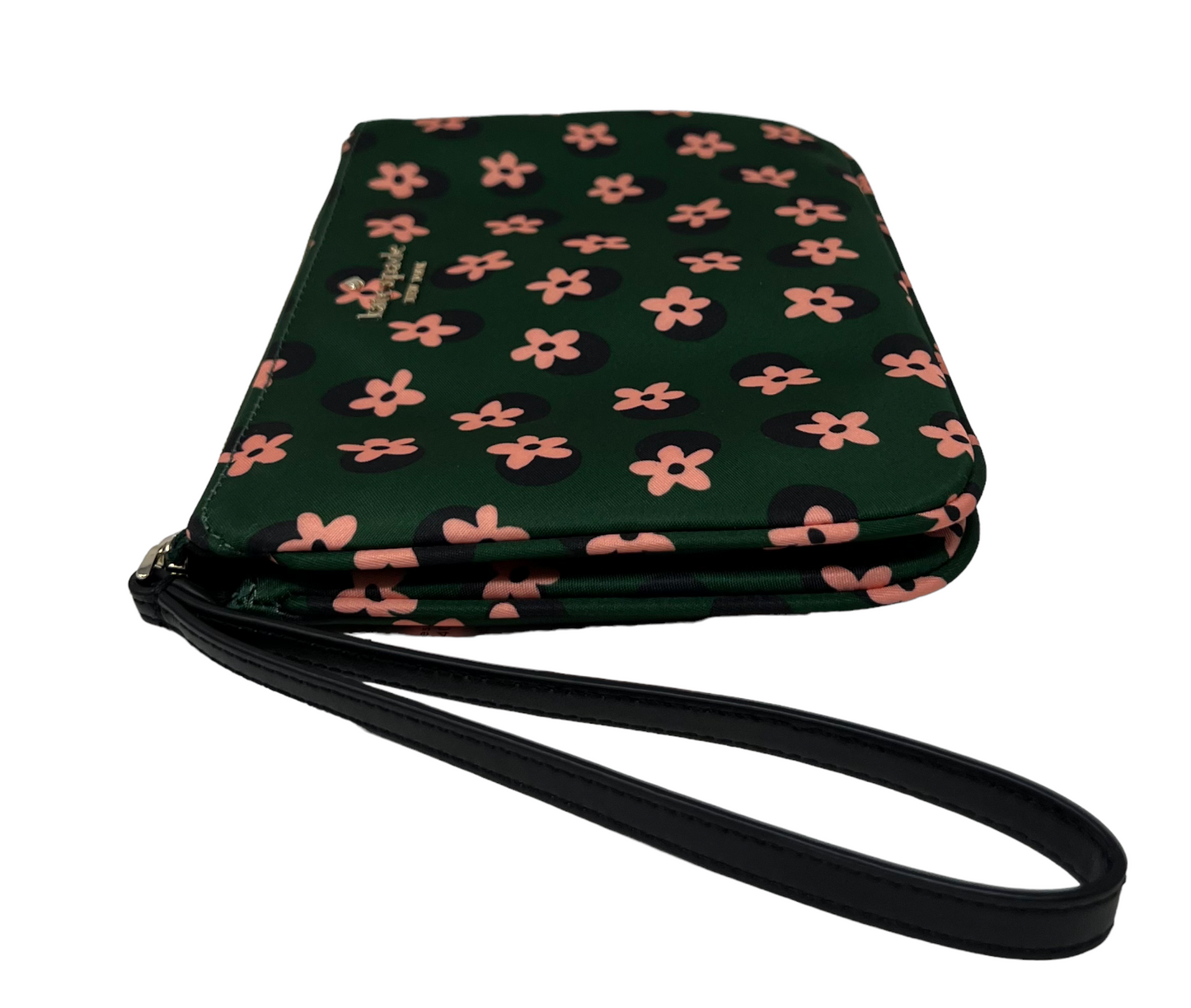 Kate Spade Chelsea The Little Better Daisy Print Nylon Wristlet Green K8251 $139
