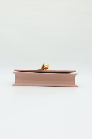 Saint Laurent Kate Tassel Wallet on Chain Pale Pink Leather Crossbody Clutch Bag - www.unoo.com