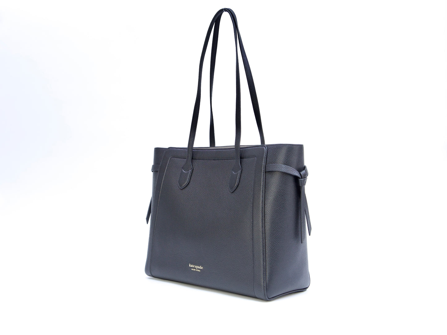 New Kate Spade Knott Pebble Leather Large Tote - Black