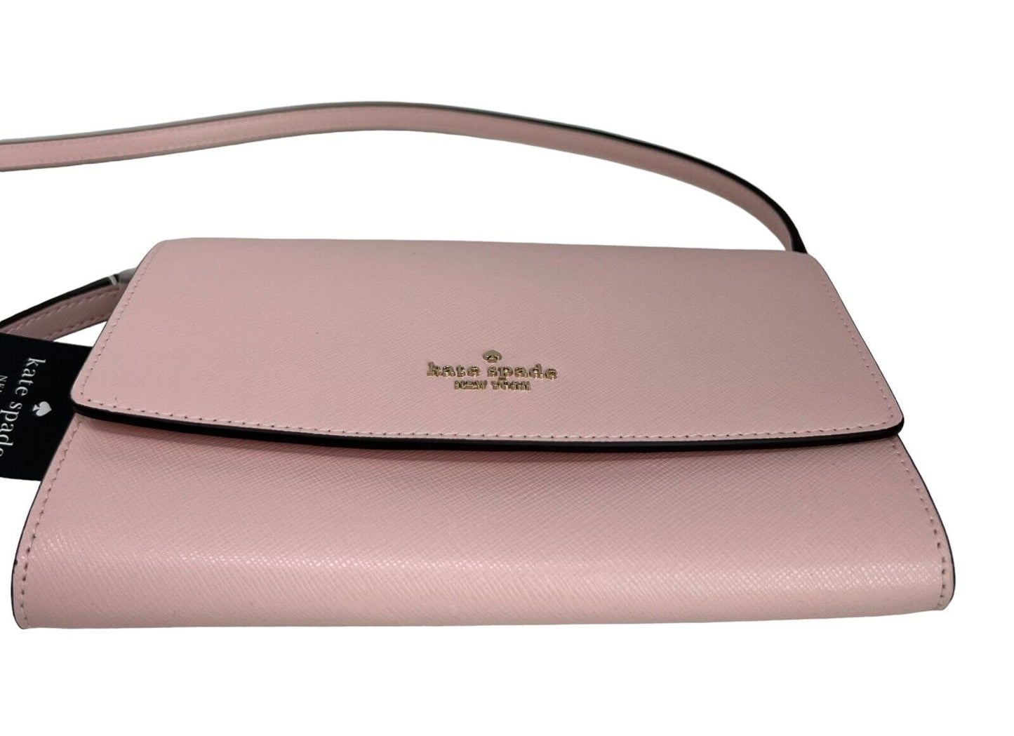 Kate Spade Perry Saffiano Leather Chalk Pink Crossbody Bag K8709 $239