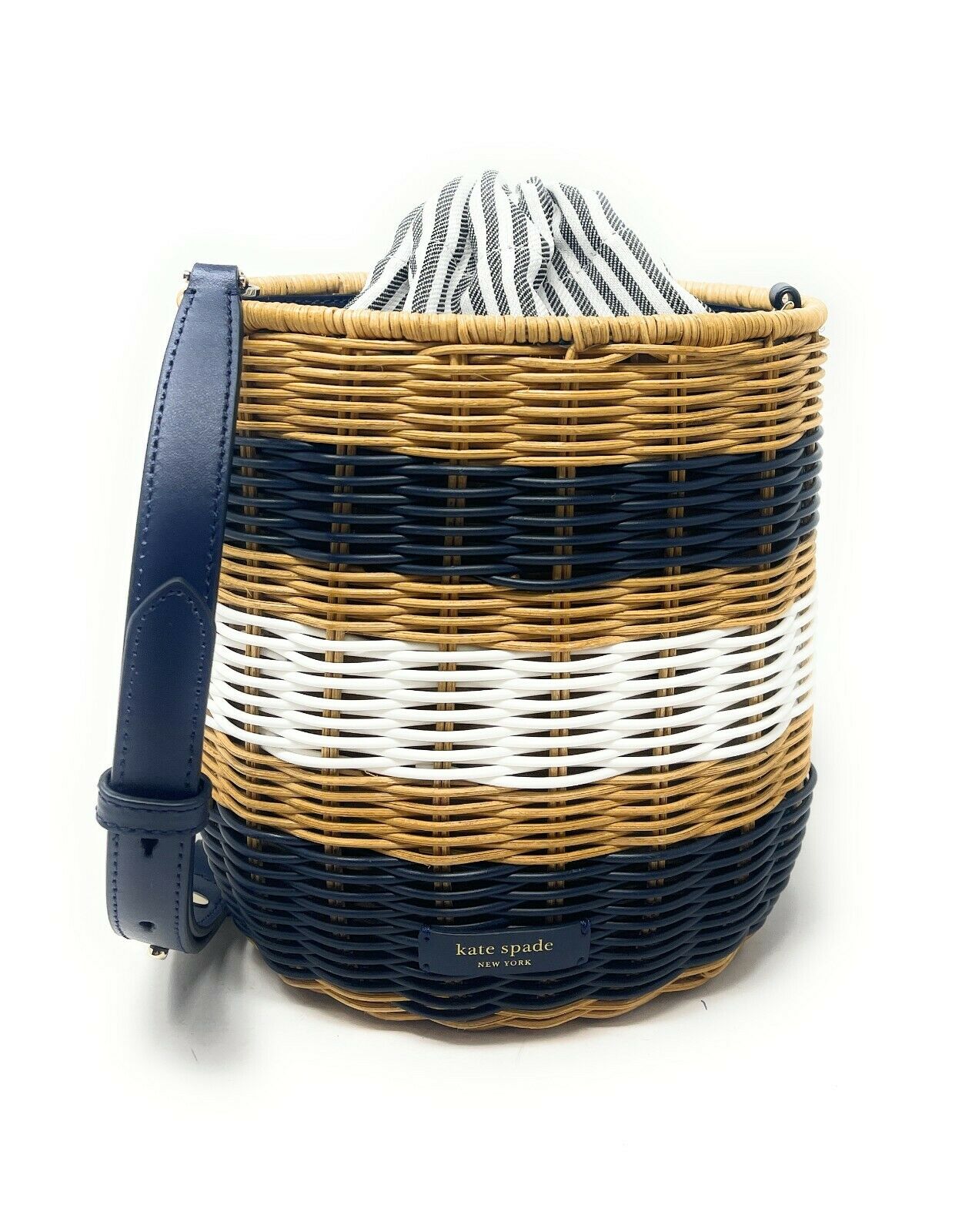 Kate Spade Medium Buoy Whicker Bucket Bag Crossbody PXR00427 $358