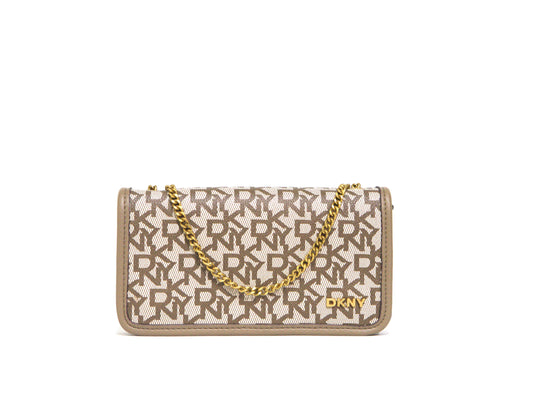 DKNY Rivi Clutch Bag - Brown