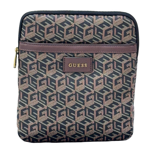 Guess Ederlo Crossbody Shoulder Bag - Black Brown