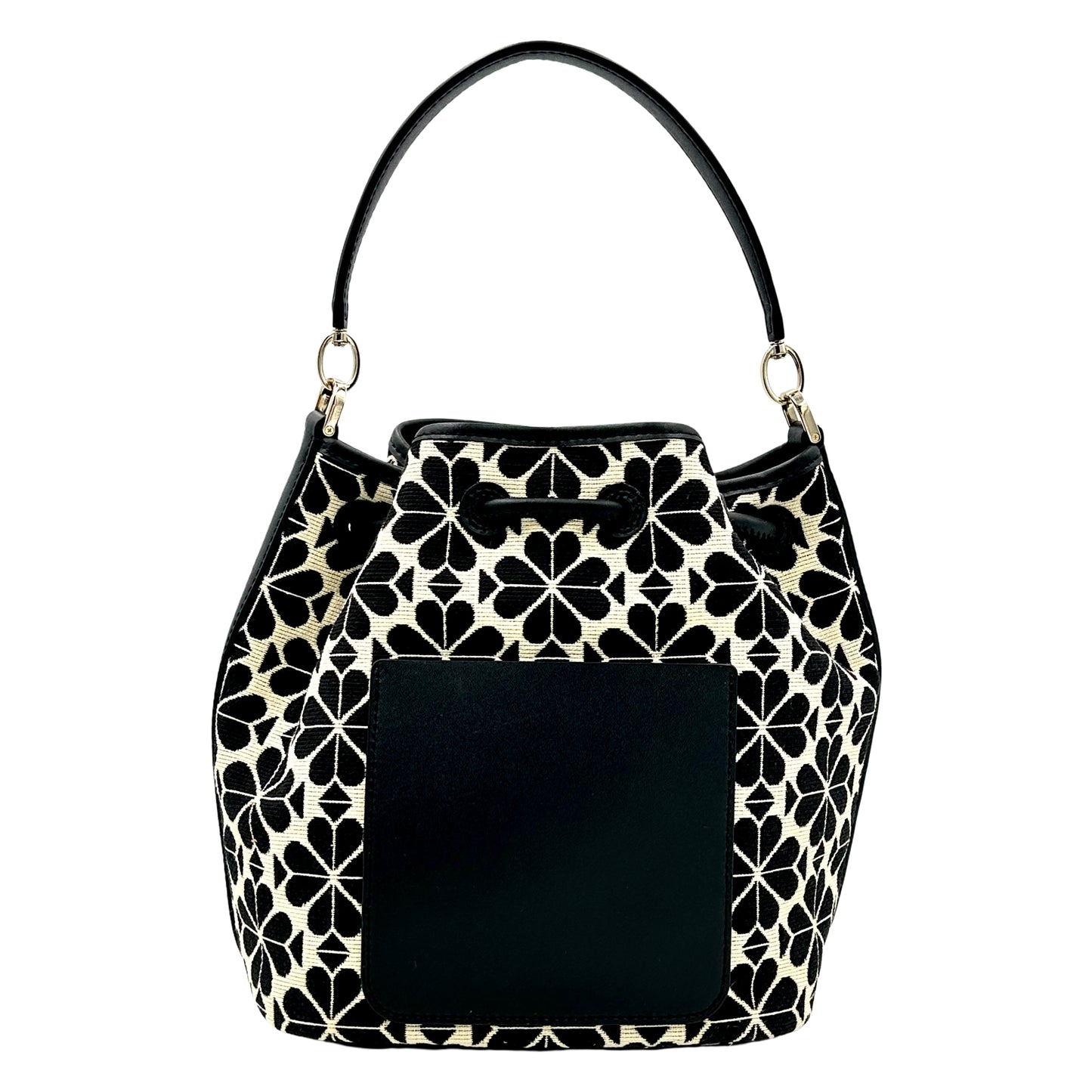 Kate Spade Spade Flower Jacquard Med Bucket Bag - Cream Multi