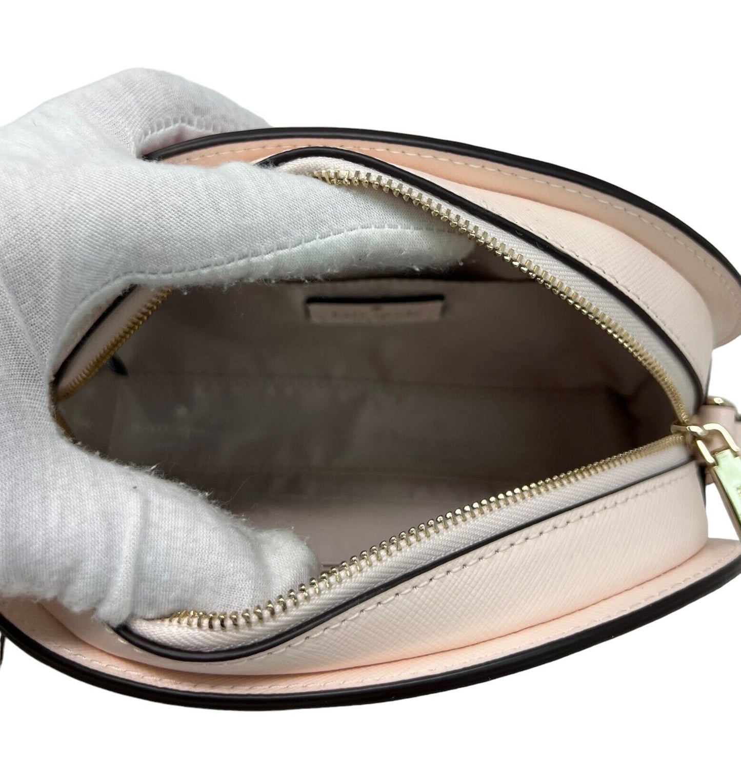 Kate Spade Perry Coastal Floral Leather Peach Dome Crossbody Bag K8676 $279