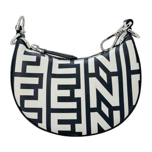 Fendi X Marc Jacobs Nano Fendigraphy Charm Bag - White/Black - www.unoo.com