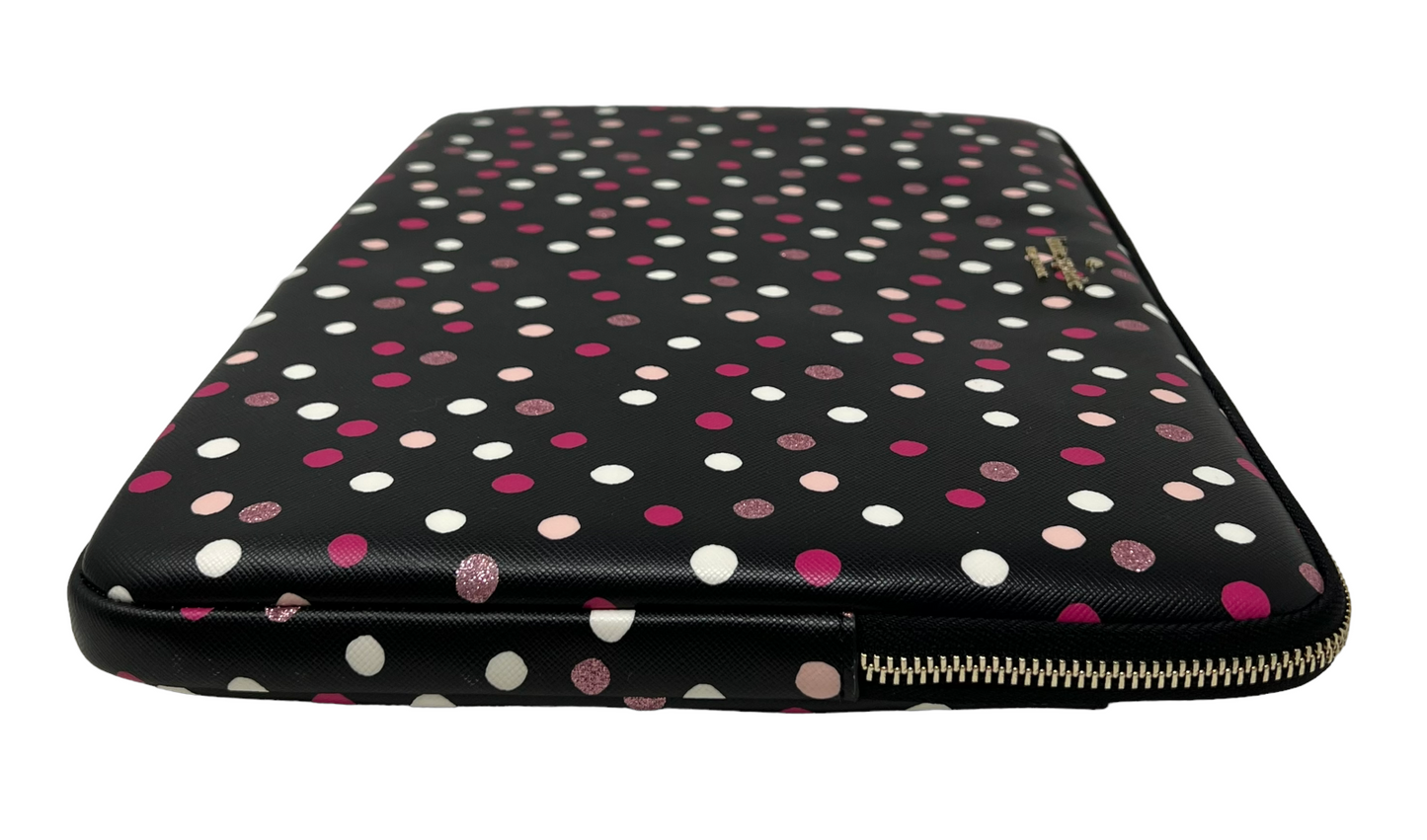 Kate Spade 15" Universal laptop Sleeve Glitter Dot Printed Staci K9442 $129