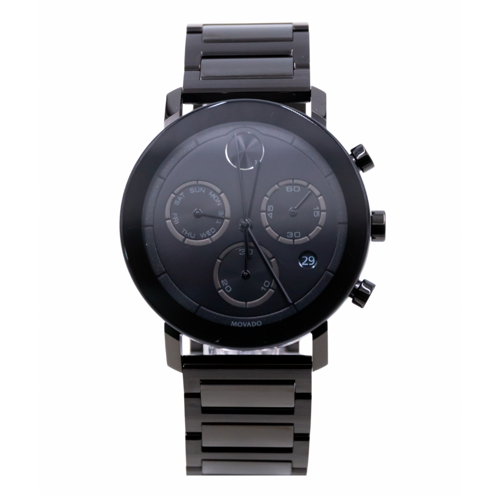 Movado Bold Evolution Chronograph Black Ion Men's Watch 3600684 - 42mm Case Size - 885997354479