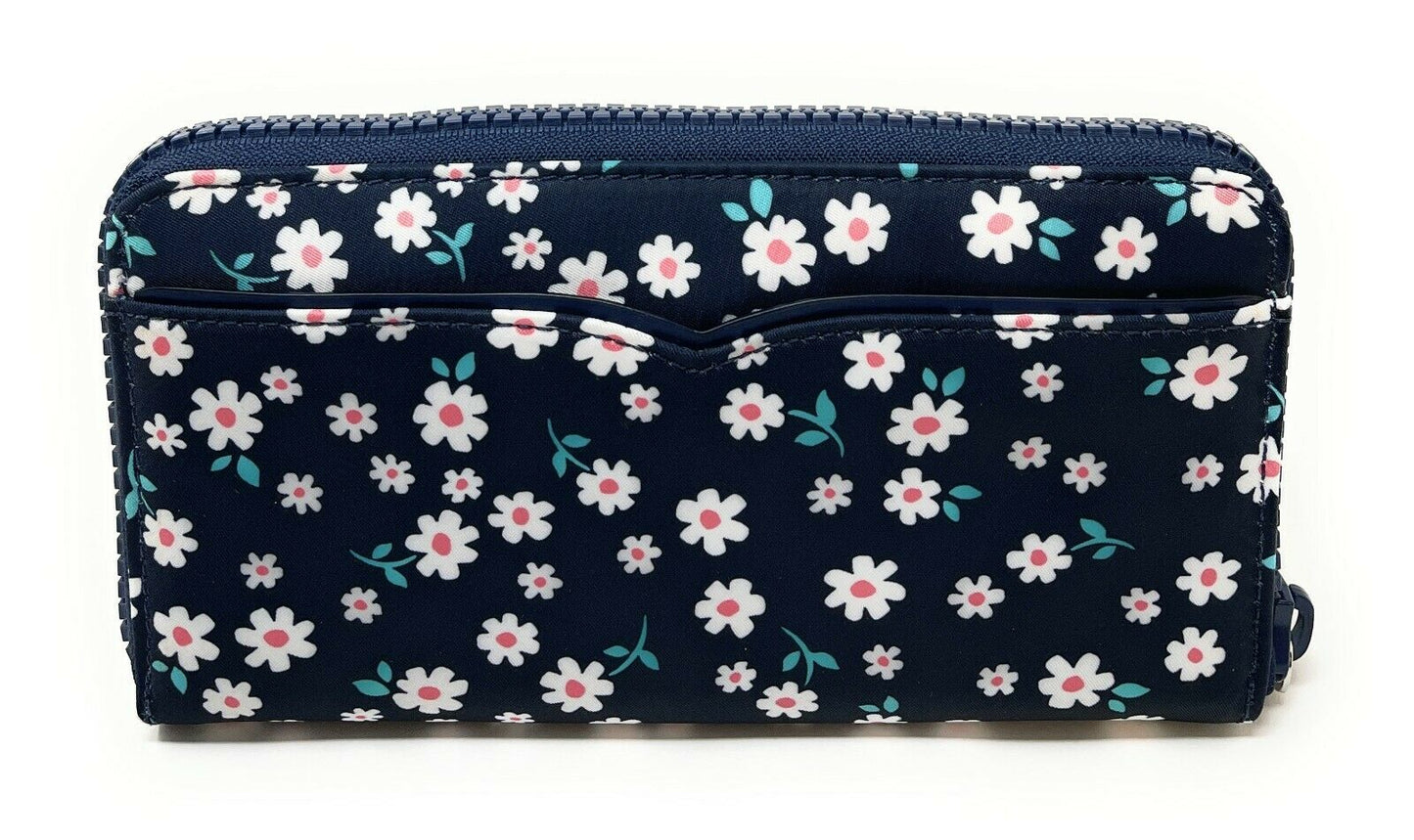Kate Spade Jae Fleurette Toss Large Continental Wallet Navy Floral WLR00531 $229
