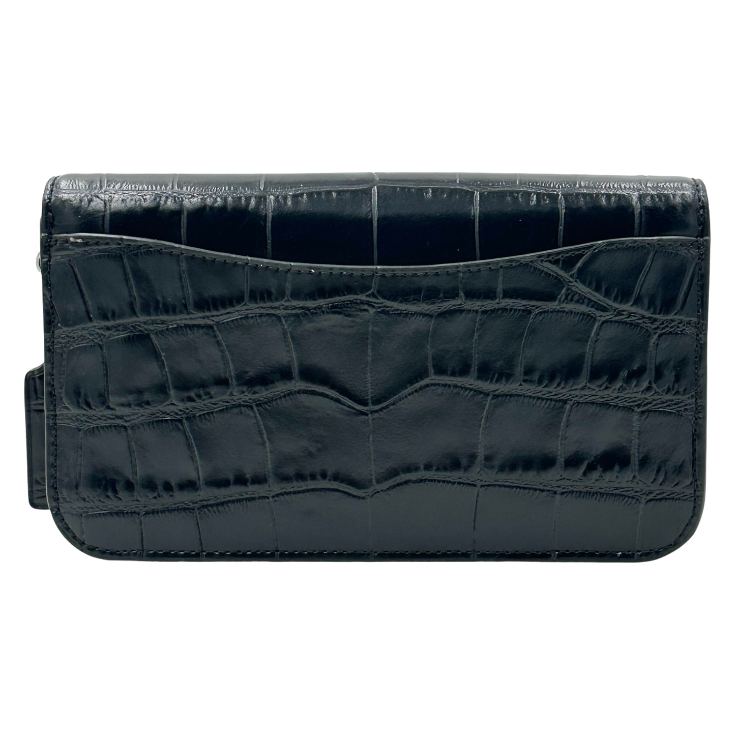 Coach Hayden Crocodile Embossed Leather Crossbody- Black