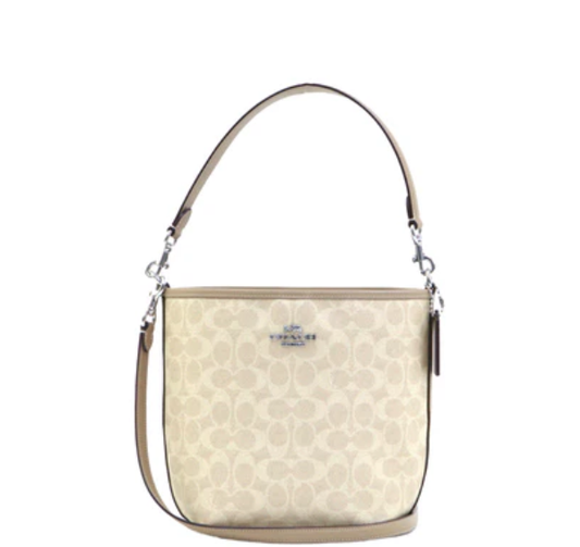 Coach City Bucket Bag In Signature Canvas - Sand Taupe
