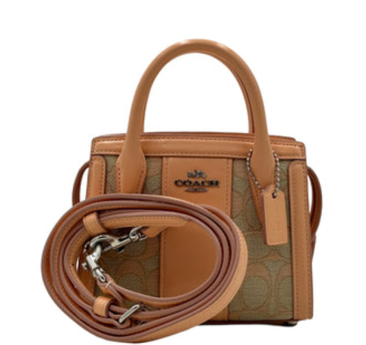 Coach Andrea Mini Carryall In Signature Jacquard - Faded Blush