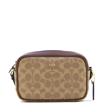 Coach Mini Jamie Camera Bag In Signature Canvas - Tan Brown