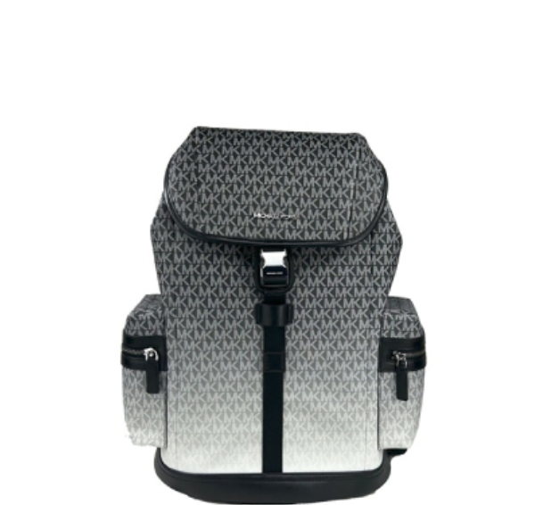 Michael Kors Cooper Ombré Logo Utility Backpack- Black
