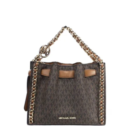 Michael Kors Mina Crossbody Bag- Brown