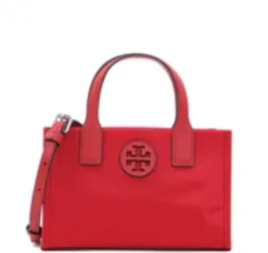Tory Burch Ella Nylon Mini Tote - Brilliant Red