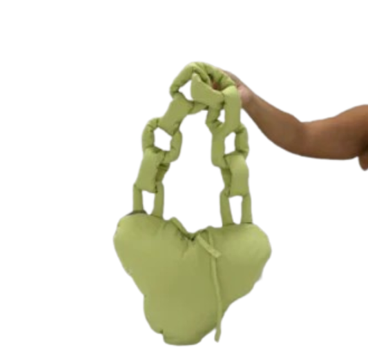 Coach Coachtopia Loop Puffy Heart Bag - Pale Lime