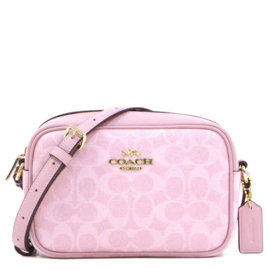 Coach Mini Jamie In Signature Canvas - Powder Pink