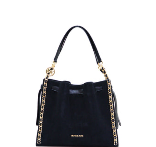 Michael Kors Mina Small Chain Crossbody Bag- Black