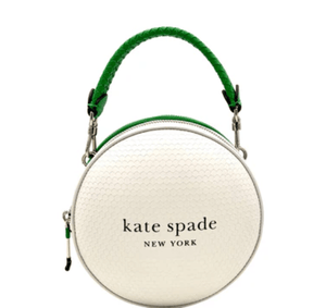 Kate Spade Tee Time 3D Golf Ball Leather Crossbody Bag - White Green - www.unoo.com