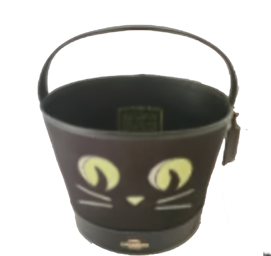 Coach Trick Or Treat Bucket With Halloween Cat- Black Multi