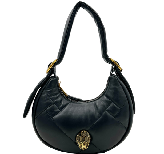 Kurt Geiger London Kensington Puff Small Hobo Shoulder Bag - Black