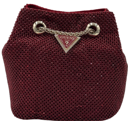 Guess Zalina Mesh Pouch-Red