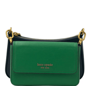 Kate Spade Double Up Colorblocked Crossbody - Green - www.unoo.com