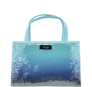 Kate Spade Sam Icon Ombre Sequin Small Tote Bag - Aquamarine Blue - www.unoo.com