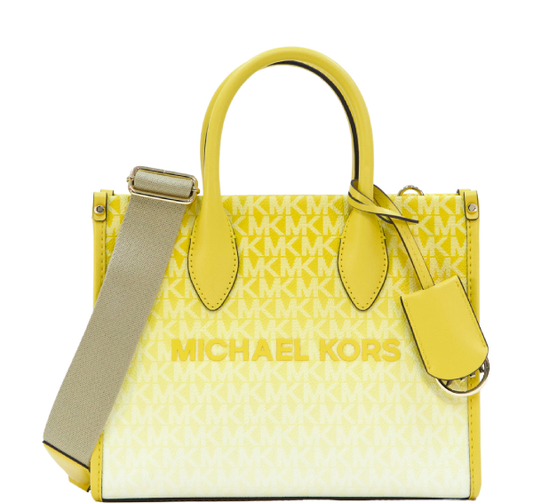 Michael Kors Mirella Ombre Small Shopper Crossbody- Daisy Yellow