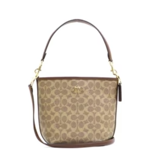 Coach City Bucket Bag In Signature Canvas - Tan / Brown