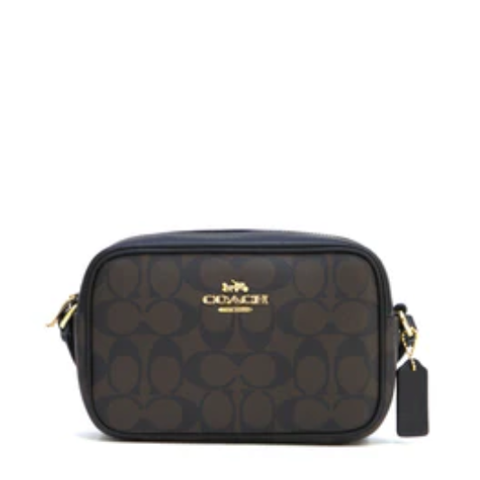Coach Mini Jamie Camera Bag In Signature Canvas - Brown/Black