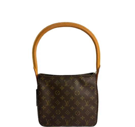 Louis Vuitton Looping Shoulder Bag MM Brown Canvas