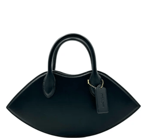 Coach Lip Top-Handle Crossbody Handbag Purse- Black - www.unoo.com