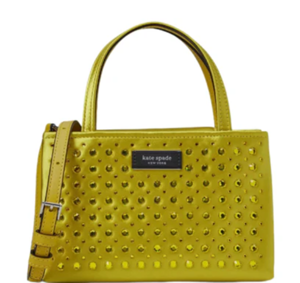 Kate Spade Sam Icon Crystal Embellished Mini Tote - Yellow