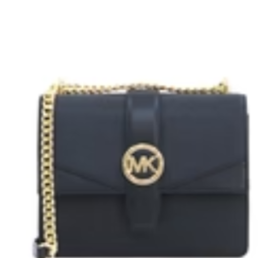 Michael Kors Greenwich Small Flap Crossbody - Black
