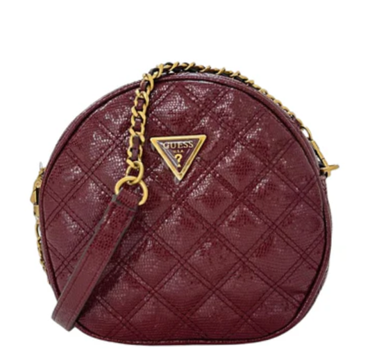 Guess Giully Circle Mini Crossbody Bag - Red
