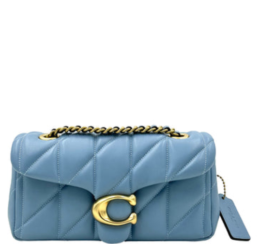 Tabby Shoulder Bag 20 With Pillow Quilting - Bluebell