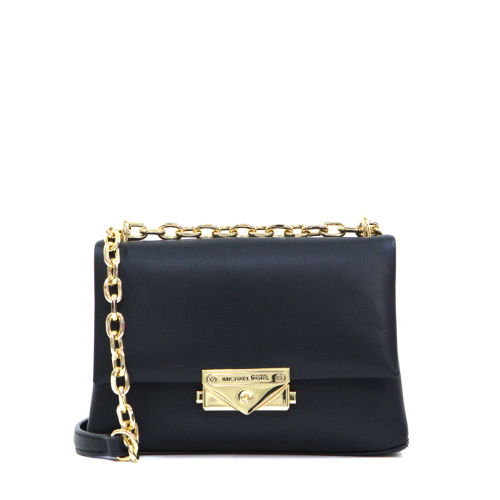 Michael Kors Cece Small Convertible Flap Crossbody Bag- Black