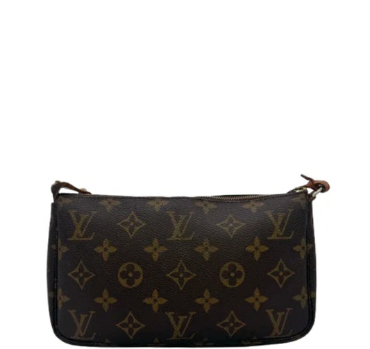 Louis Vuitton Pochette Accessoires Monogram Canvas Clutch Shoulder Bag