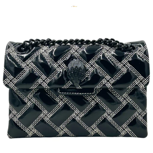 Kurt Geiger London Mini Kensington Drench Contrast Stitching Crossbody Bag - Black