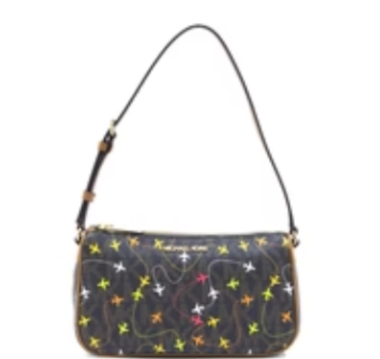 Michael Kors Jet set Medium Pouchette - Brown Multi