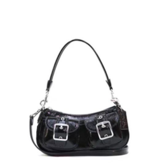 Caoach Ashton Baguet Bag - Black