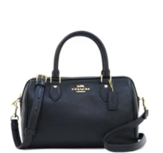 Coach Rowan Satchel Bag - Black