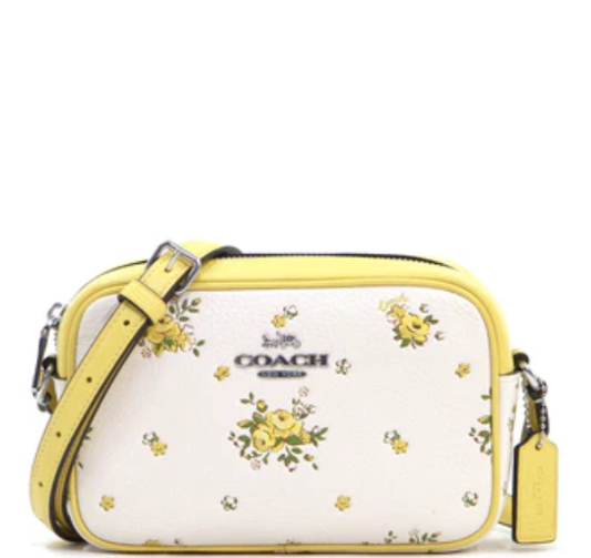 Coach Mini Jamie Camera Bag With Floral Print - Chalk Multi