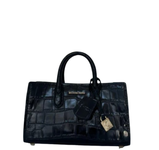 Michael Kors Scarlett Extra Small Embossed Leather Crossbody - Black